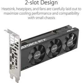 Asus GeForce RTX 4060 LP BRK OC Edition 8 GB GDDR6 - Schwarz/Silber
