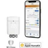 Eve Thermo - Smartes Heizkrperthermostat mit LED-Display, automatischer Temperatursteuerung, keine Bridge erforderlich, Bluetooth/Thread, Apple Hom... - Weiß