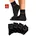 H I S H I S Mädchen Gr 27-30 schwarz Baumwolle Elasthan LYCRA Polyamid unifarben elastisch Socken mit kontrasfarbenem Logo