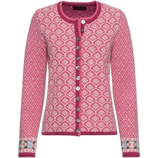 Reitmayer Strickjacke Jacquard-Strickjacke rosa 46