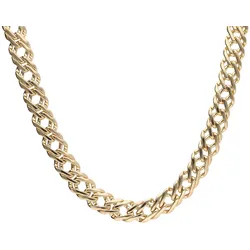 Panzerkette »Schmuck Geschenk Metall Halsschmuck Halskette 8,6 mm breit«, Made in Germany, 94003650-50 gelbgoldfarben