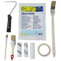 Scorprotect® Profi-Renovier-Set 9-teilig für Malerarbeiten mit Farbroller, Walzen, Pinsel,