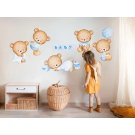 Tulup Aufkleber, 100x172 cm Kleine Bären