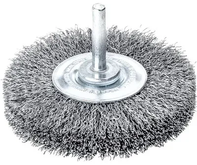 Schaft-Rundbürste ø50mm, Stahldraht gewellt ø0,3mm