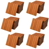 CASARIA Holzfliese Akazie 66er-Set 30x30cm