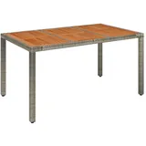 vidaXL Gartentisch mit Holzplatte 150 x 90 x 75 cm Grau