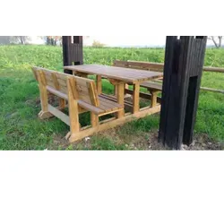 Picknicktisch mit Banken h773_05