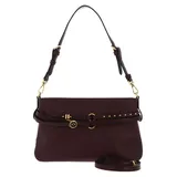 PINKO Belt Bag Mini Schultertasche Leder Burgundy Wine