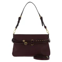 PINKO Belt Bag Mini Schultertasche Leder Burgundy Wine