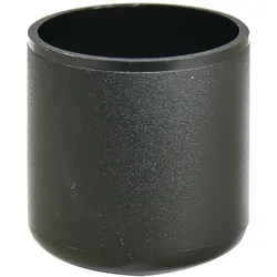 WAGNER Kappen für Stahlrohr rund 4tlg. - Ø 25/28 x 30 mm, Abrieb 6 mm, Kunststoff schwarz - 15062599