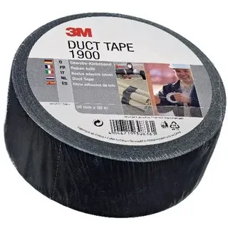 3M 1900 Gewbeband 50mm x 50m schwarz