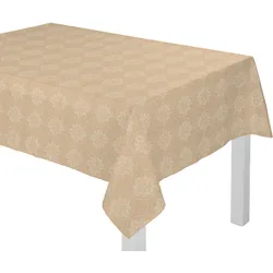 Tischdecke ADAM "Romantic Puligny Light" Gr. 4, beige, Ø:145cm, Baumwolle, Tischdecken