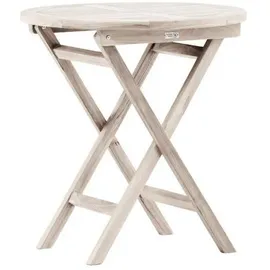 VCM Bistrotisch Ø 70 x 75 cm Weiß