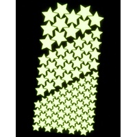 WANDfee Leuchtsterne GROß ☆☆ 100 ☆ selbstklebende EXTRASTARK leuchtende Sterne Sternenhimmel Aufkleber Kinderzimmer