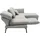 Schöner Wohnen Eckcouch Polyester L-Form 3-Sitzer Silber