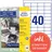 Avery Zweckform Universaletiketten 6126 Weiß 48,5 x 25,4 mm 10 Blatt