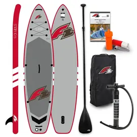 F2 SUP Board Set Stand Up Paddle Board Star 320 x 10,5 cm grau