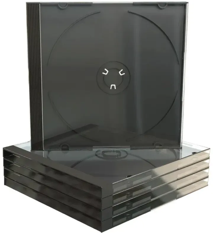 MediaRange BOX31 CD-Hülle Schmuckschatulle 1 Disks Schwarz, Transparent