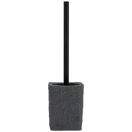 Wenko WC-Garnitur Villata grau, schwarz Stein, 1 St.