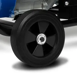 Eberth 5500 Watt Notstromaggregat Stromerzeuger Stromaggregat mit Fahrwerk, E-Start, 13 PS Benzinmotor, 4-Takt, 1-Phase, 2X 230V, 1x 12V, AVR,