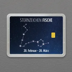 Goldbarren 05g Sternzeichen: Fische (Flip)