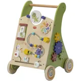 Tiny Love Baby Holz Lauflernwagen, 2-in-1 Activity Baby Lauflernhilfe, 12 Interaktive Aktivitäten, Motorische Fähigkeiten, Kognitive Entwicklung, Natürliches Design, 18+ Monate, Born To Party