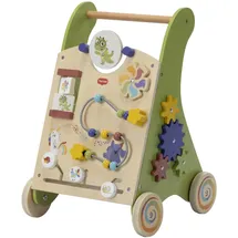 Tiny Love Baby Holz Lauflernwagen, 2-in-1 Activity Baby Lauflernhilfe, 12 Interaktive Aktivitäten, Motorische Fähigkeiten, Kognitive Entwicklung, Natürliches Design, 18+ Monate, Born To Party