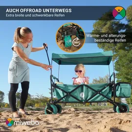 MIWEBA Bollerwagen MB-10 grau Transporttasche