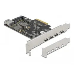 Delock USB-Adapter - PCIe 3.0 x4 Low-Profile - USB-C 3.2 Gen 2 x 4 + USB 3.2 Gen