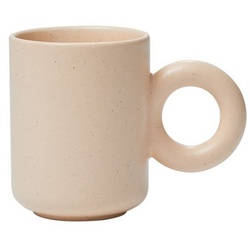 NEOFLAM® Tasse Better Finger Keramiktasse Ring - 300ml Pink, Keramik, 100% natürliche Keramik, Frei von PFOA, Blei & Cadmium