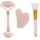 Intirilife Gesichtspflegegerät, Gua Sha Gesichtsmassage Gesichtsroller (3tlg-Set)