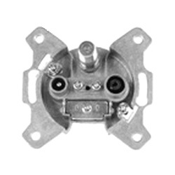 Televes SD33ST-DC Steckdose TV (koaxial) Silber