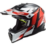 LS2 MX437 Fast Evo strike black white red