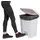 Jantex Küchenpedaleimer 45 l Weiß