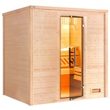 weka Sauna »Bergen«, 7,5 kW Bio-Ofen mit digitaler Steuerung beige