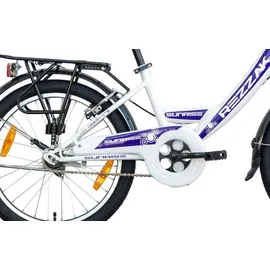 Rezzak 20 Zoll RH 33 cm Lila/Weiß