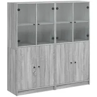 VidaXL Bücherschrank mit Türen 136 x 37 x 142