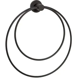 Hübsch Interior - Handtuchhalter rund, schwarz