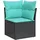 vidaXL Garten-Lounge-Set 8-tlg. grau/schwarz