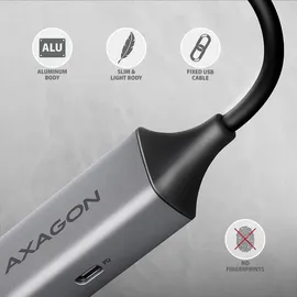 AXAGON ADE-TXPD Gigabit Ethernet Adapter USB-C - titangrau (ADE-TXPD)