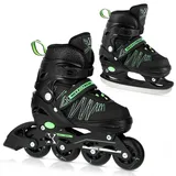 Nils Extreme NH11912 2in1 Green 39-42 Inline-Skates - Grün