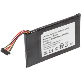 AccuCell AKKU 3.7V 3.800mAh 14.06Wh Li-Polymer N496 für GPS Magellan TRX7, 93 x 58,6 x 4,9mm