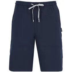 hajo Herren Sweatshorts - Klima-Komfort, Bermuda, Cotton-Mix, uni Blau 3XL