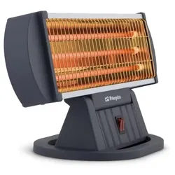 Orbegozo Bp 0204 Elektroheizgerät Quarz-Elektroheizgerät für Innenräume Schwarz 1200 W