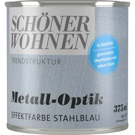 Schöner Wohnen Trendstruktur Effektfarbe Stahlblau glänzend 0,375 l