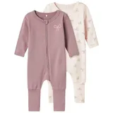 NAME IT Bow Pyjama 2 Einheiten Barely Pink 2 Monate