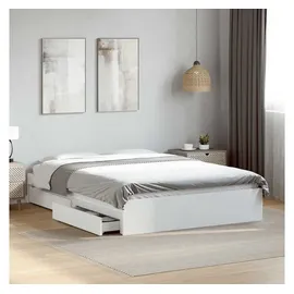 vidaXL Bettgestell 120 x 200 cm Weiß