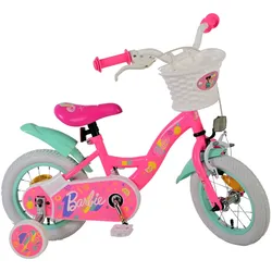 TPFSports Barbie Kinderfahrrad - Mädchen - 12 Zoll - 2 Handbremsen - Rosa