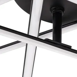 LINDBY Elviano 1-flammig 80 cm schwarz Aluminium
