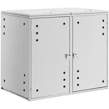 Uniprodo Mülltonnenbox - 2 x 240 l - Luftlöcher